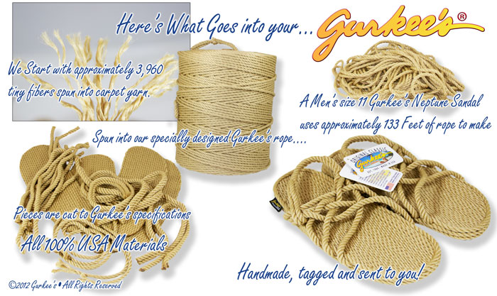 How Gurkee's Rope Sandals Are Made